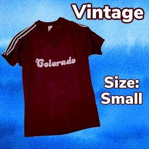 Vintage 1970’s Sportswear Colorado V-Neck T-Shirt